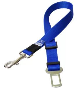 Sali Końcówka do pasów bezpieczeństwa dla psa  25mm/42-70cm kolor niebieski