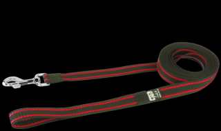 Sali Smycz treningowa dla psa 25mm/10m kolor czarno-czerwony