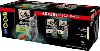 Sheba Kot Kitten Wybór Smaków Mokra karma w sosie 40x85g
