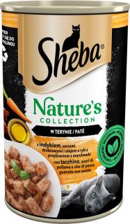 Sheba Kot Nature's Collection Mokra karma z indykiem i sercami drobiowymi w pasztecie 400g