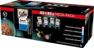 Sheba Kot Sauce Collection Kolekcja rybnych smaków Mokra karma w sosie 40x85g