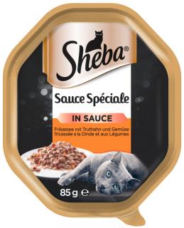 Sheba Kot Sauce Speciale in Sauce Mokra karma z indykiem i warzywami w sosie 85g