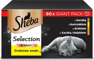 Sheba Kot Selection in Gravy Drobiowe Smaki Mokra karma w sosie 80x85g