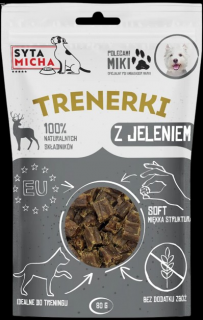 Syta Micha Przysmak Trenerki z jeleniem dla psa 80g
