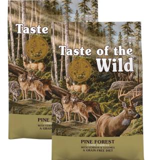 Taste of the Wild Pies Pine Forest Canine Sucha Karma 2x12.2kg DWU-PAK