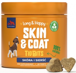 Tidbit LongHappy Skin and Coat przysmaki dla psa 180g