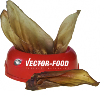 Vector-Food Ucho wołowe suszone gryzak 10szt.