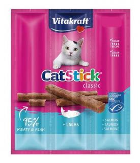 Vitakraft Cat Stick Mini kabanosy łosoś Przysmak 3szt.