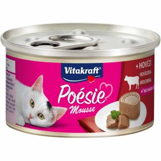 Vitakraft Poesie Mousse Mokra karma z wołowiną dla kota 85g