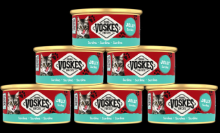 Voskes Original Jelly Sardine  Mokra Karma z sardynkami dla kota 24x85g PAKIET