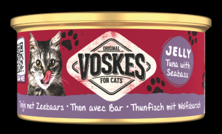 Voskes Original Kot Jelly Tuna with Seabass Mokra Karma z tuńczykiem i okoniem 85g