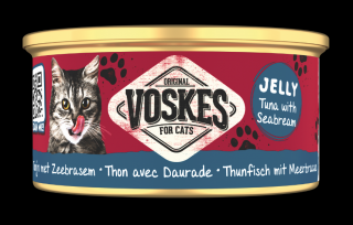 Voskes Original Kot Jelly Tuna with Seabream Mokra Karma z tuńczykiem i doradą 85g