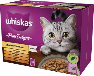 Whiskas Kot Adult (1+) Drobiowe Frykasy Mokra Karma (galaretka) 12x85g