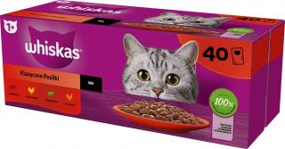 Whiskas Kot Adult (1+) Klasyczne Posiłki Mokra Karma (sos) 40x85g