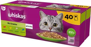 Whiskas Kot Adult Mix smaków Mokra Karma (galaretka) 40x85g