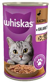 Whiskas Kot Adult Mokra Karma z kaczką (galaretka) 400g