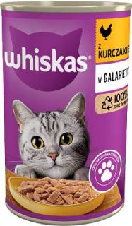 Whiskas Kot Adult Mokra Karma z kurczakiem (galaretka) 400g