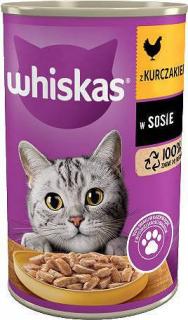 Whiskas Kot Adult Mokra Karma z kurczakiem (sos) 400g