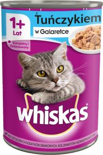 Whiskas Kot Adult Mokra Karma z tuńczykiem (galaretka) 400g