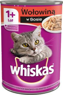 Whiskas Kot Adult Mokra Karma z wołowiną (sos) 400g