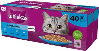 Whiskas Kot Adult Rybne Przysmaki Mokra Karma (galaretka) 40x85g