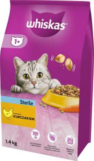 Whiskas Kot Adult Sterile Sucha Karma z kurczakiem 1.4kg