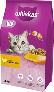 Whiskas Kot Adult Sucha Karma z kurczakiem 14kg