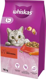 Whiskas Kot Adult Sucha Karma z wołowiną 1.4kg