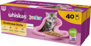 Whiskas Kot Junior Mix smaków Mokra Karma (galaretka) 40x85g