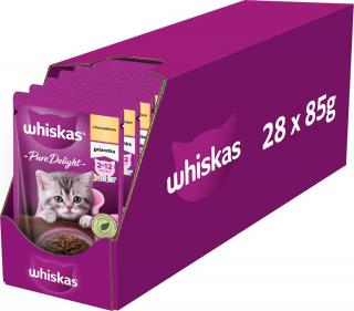 Whiskas Kot Junior Pure Dilght Mokra Karma mokra z kurczakiem (galaretka) 28x85g