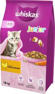 Whiskas Kot Junior Sucha Karma z kurczakiem 14kg