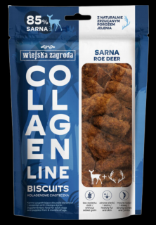 Wiejska Zagroda Collagen Biscuits Przysmaki z sarną dla psa 90g