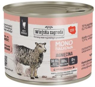Wiejska Zagroda Kot Monobiałkowa Mokra karma z jagnięciną 200g