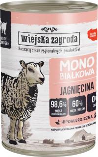 Wiejska Zagroda Kot Monobiałkowa Mokra karma z jagnięciną 400g