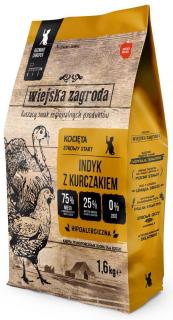 Wiejska Zagroda Kot Sucha Karma dla kociąt z indykiem i kurczakiem 1.6kg