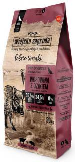 Wiejska Zagroda Pies Leśne Smaki Large Adult Sucha karma z wołowiną i dzikiem 20kg