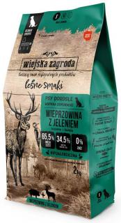 Wiejska Zagroda Pies Leśne Smaki Small Adult Sucha karma z wieprzowiną i jeleniem 2kg