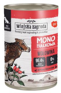 Wiejska Zagroda Pies Mokra karma Monobiałkowa z wołowiną 400g