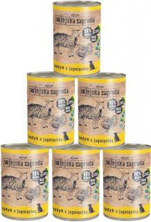 Wiejska Zagroda Pies Mokra karma z indykiem i jagnięciną 12x400g