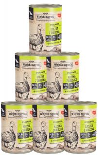 Wiejska Zagroda Pies Mokra karma z kaczką i gruszką 12x400g
