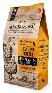 Wiejska Zagroda Pies Sucha Karma z jagnięciną i kaczką 9kg