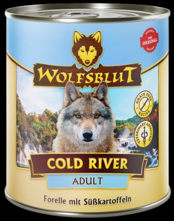 Wolfsblut Pies Cold River Mokra Karma z pstrągiem i łososiem 800g PUSZKA