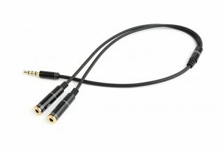 Adapter audio mikrofon 3.5mm minijack, 4PIN, 0.2m