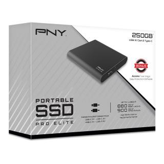 Dysk SSD Pro Elite USB 3.1 TypeC 250G PSD0CS2060-250-RB