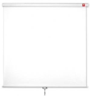 Ekran ścienny ręczny Wall Standard 200 (1:1, 200x200cm, powierzchnia biała, matowa)