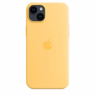 Etui silikonowe z MagSafe do iPhone 14 Plus - bladożółte