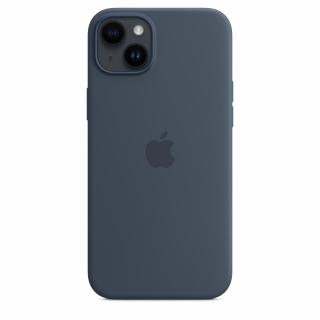 Etui silikonowe z MagSafe do iPhone 14 Plus - sztormowy błękit