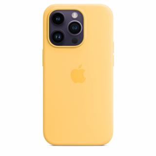 Etui silikonowe z MagSafe do iPhone 14 Pro - bladożółte