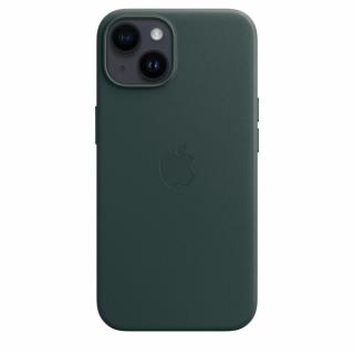 Etui skórzane z MagSafe do iPhone 14 - leśna zieleń