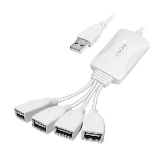 Hub 4xUSB 2.0 Biały